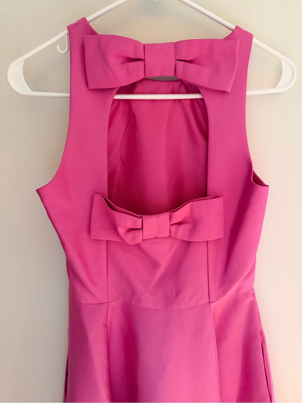 Kate Spade Pink Sleeveless A-Line Bow Back Dress View 4
